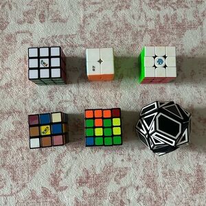 Assorted Rubik's Cubes